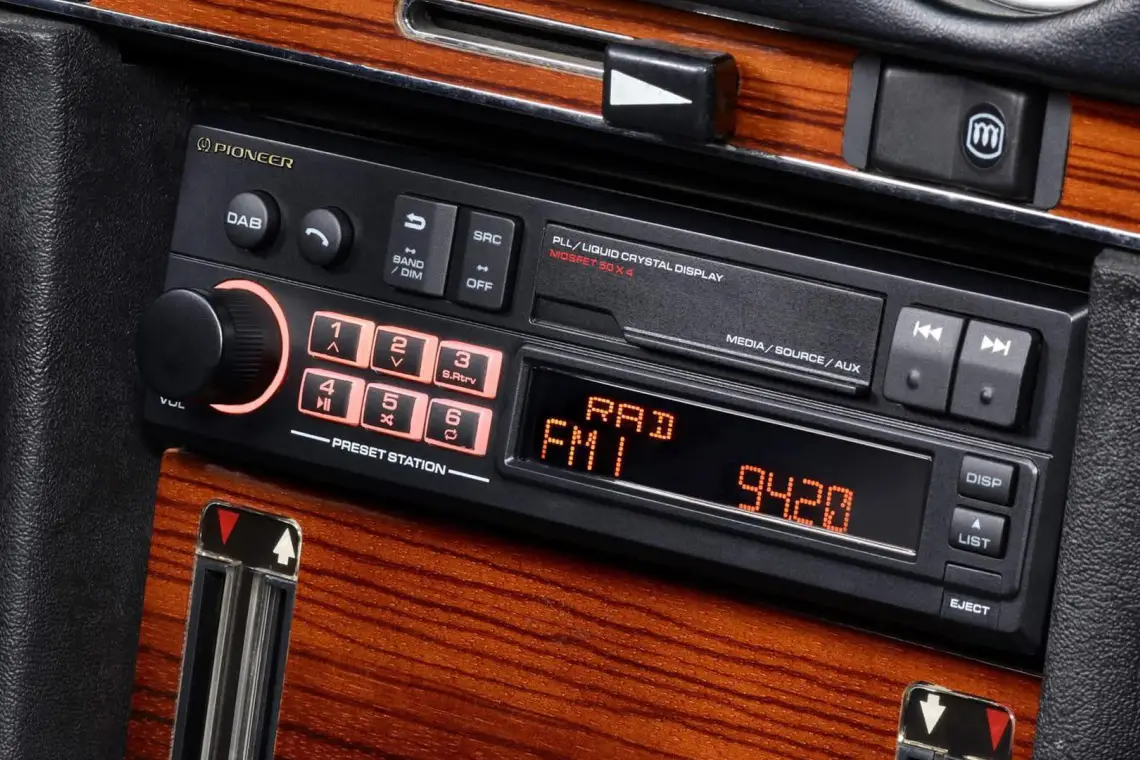 The SXT-C10PS car radio from Pioneer is a throwback to the past